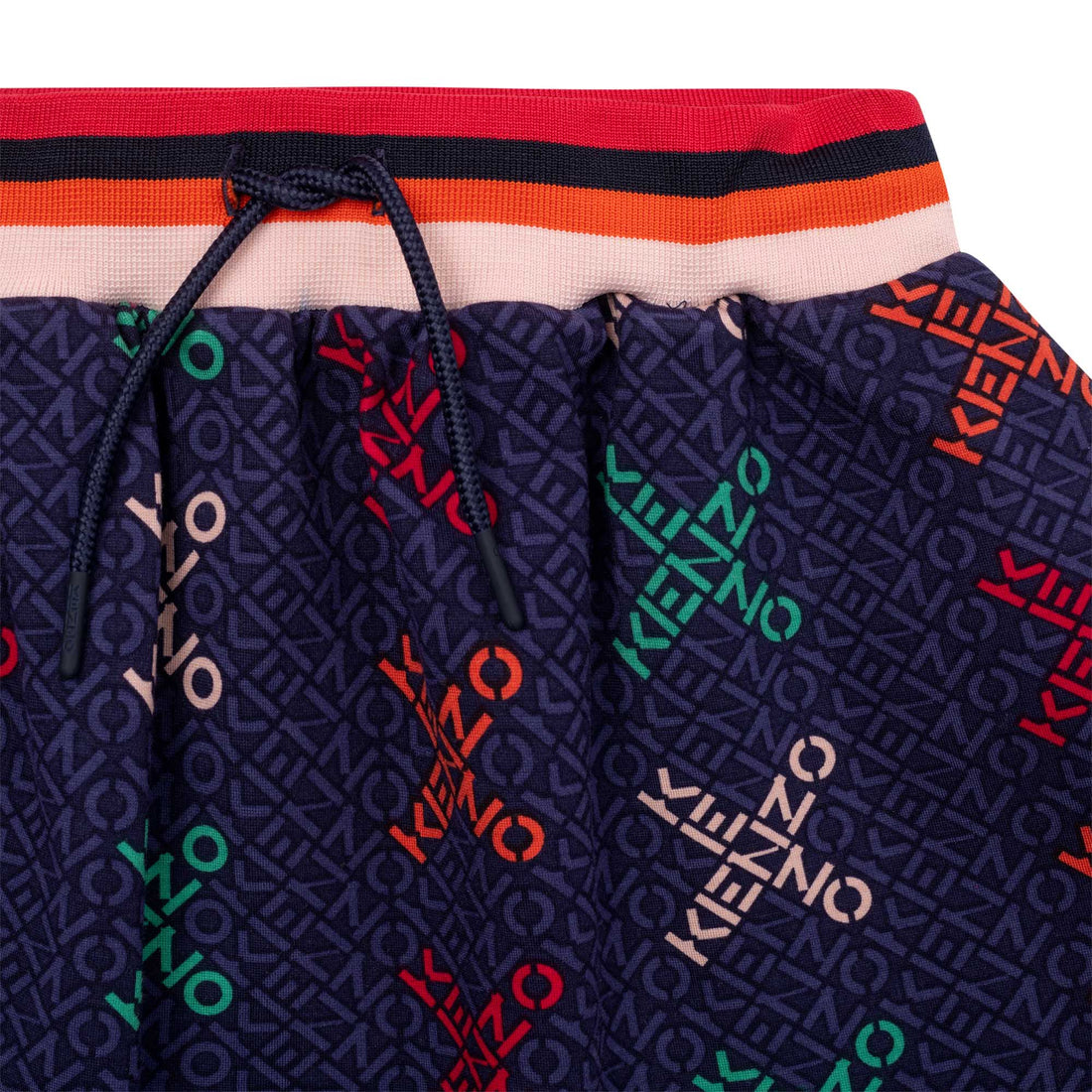 Kenzo Electric Blue Cross Print Skirt