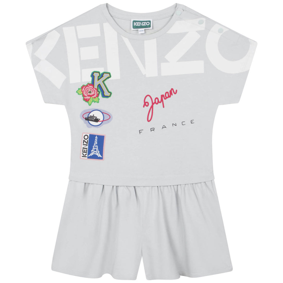 Kenzo Pale Blue Shorts Overall