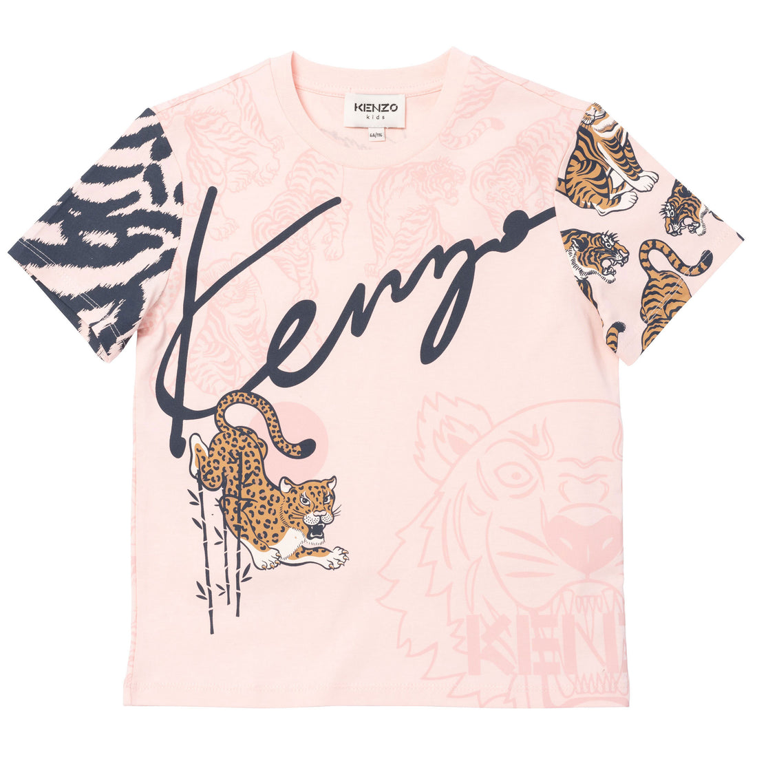 Kenzo Pink Leopard Detail Tee