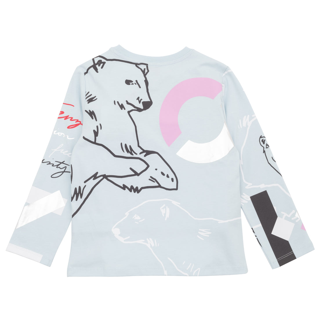 Kenzo Pale Blue Printed Tee
