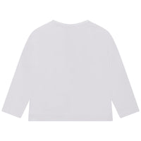 Kenzo White Multi Logo Long Sleeve Tee