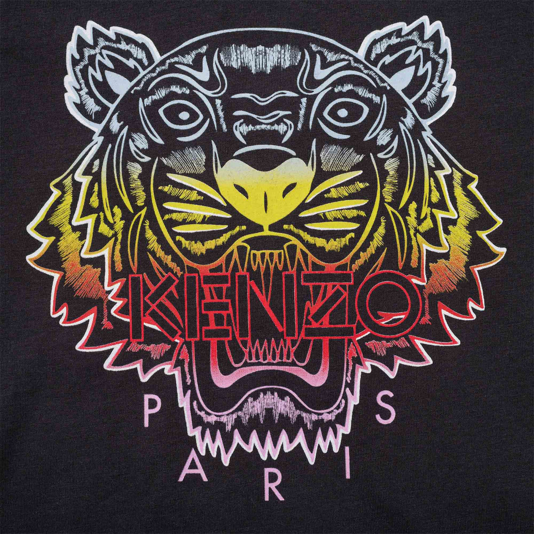 Kenzo Dark Grey Tiger Long Sleeve Tee