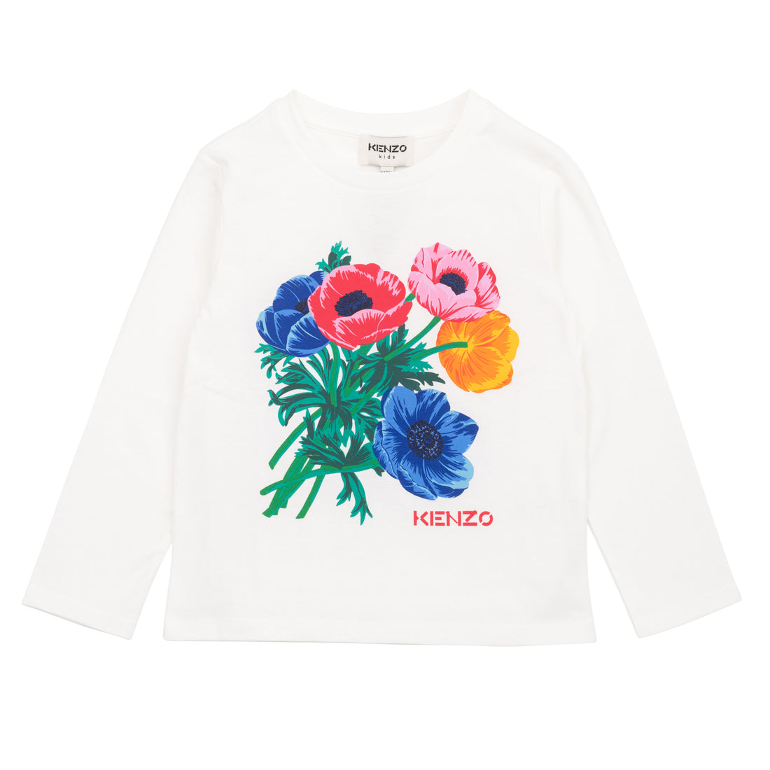 Kenzo Flowers Graphic Long Sleeve Tee