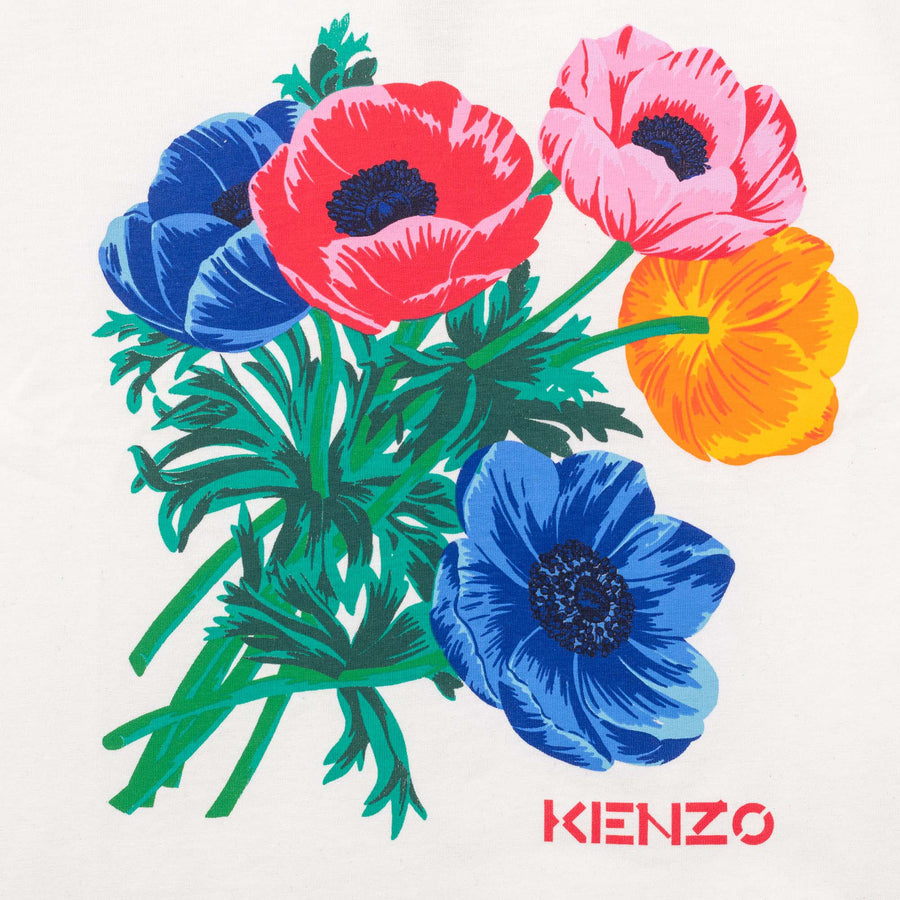 Kenzo Flowers Graphic Long Sleeve Tee