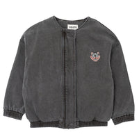 Kenzo Black Denim Tiger Embroidered Jacket