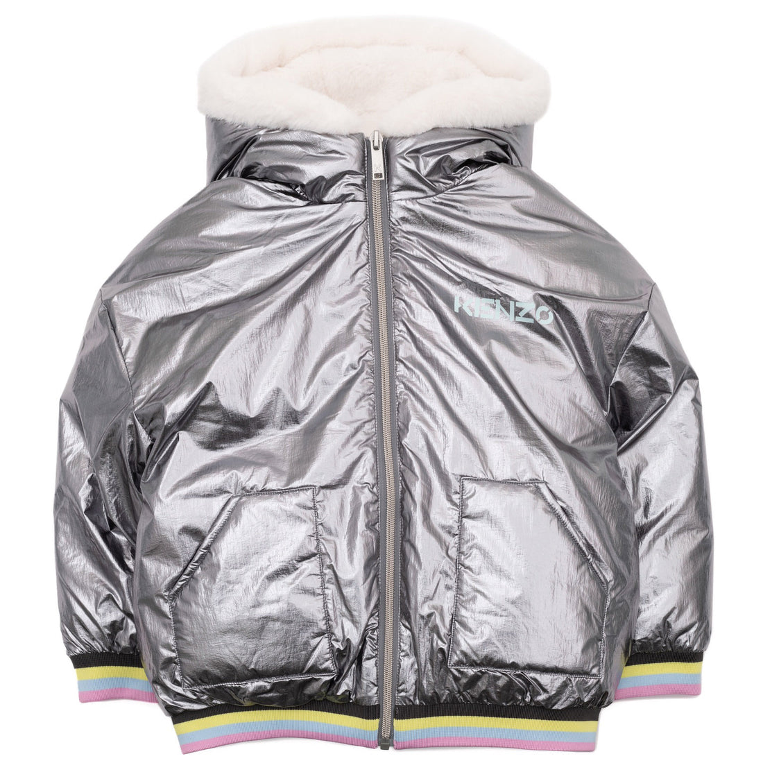 Kenzo Slate Blue Puffer Jacket