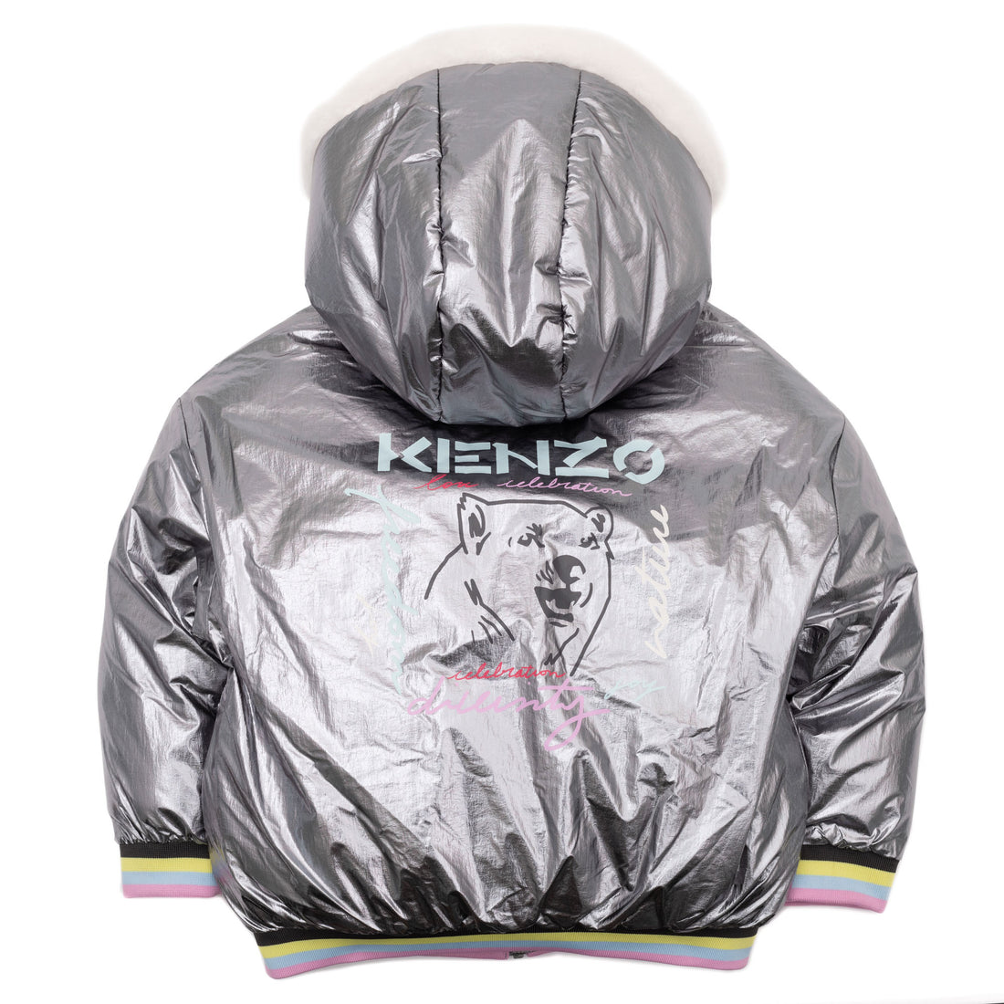 Kenzo Slate Blue Puffer Jacket