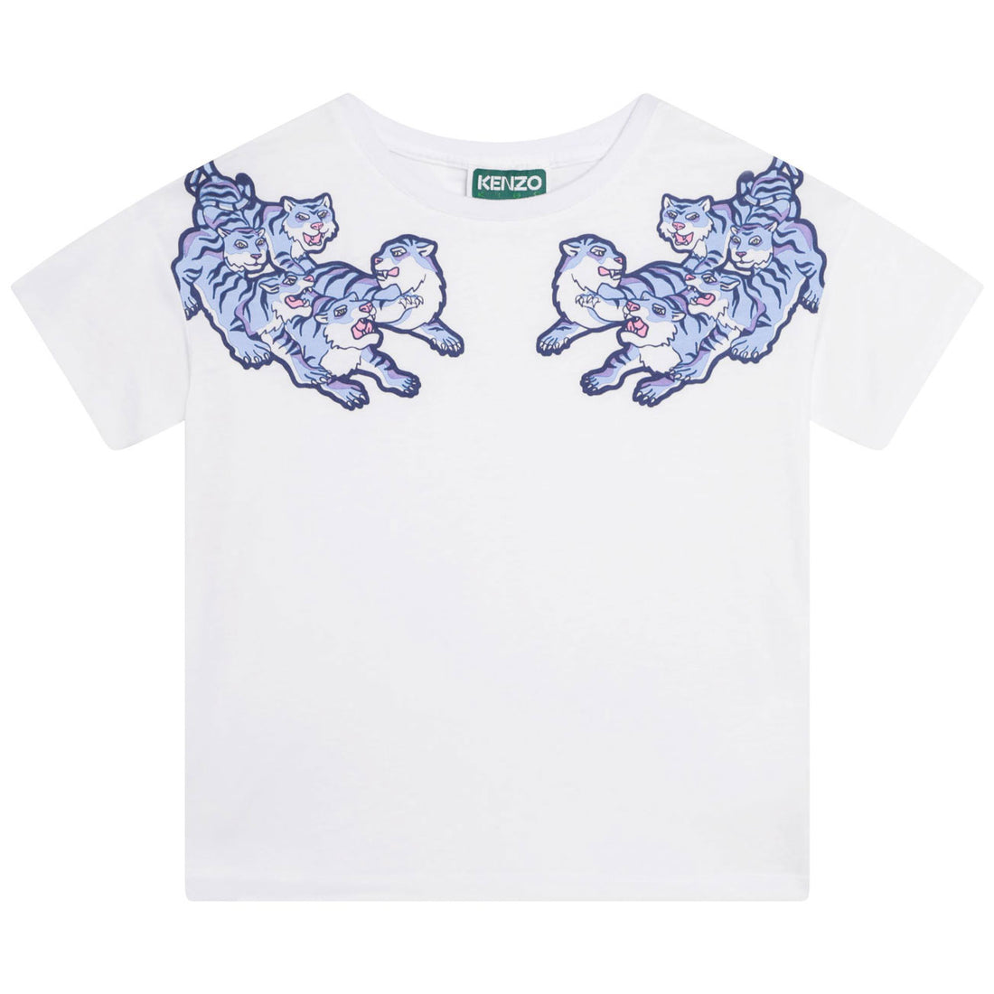 Kenzo Pale Blue Printed Dress And T-Shirt Set