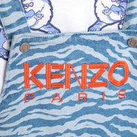Kenzo Pale Blue Printed Dress And T-Shirt Set