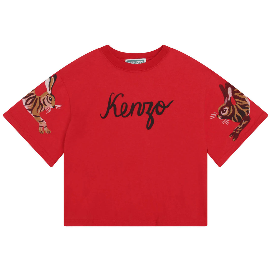 Kenzo Off White Dungaree Dress T-Shirt Set