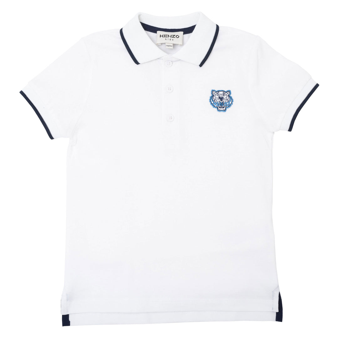 Kenzo White Classic Tiger Crest Polo