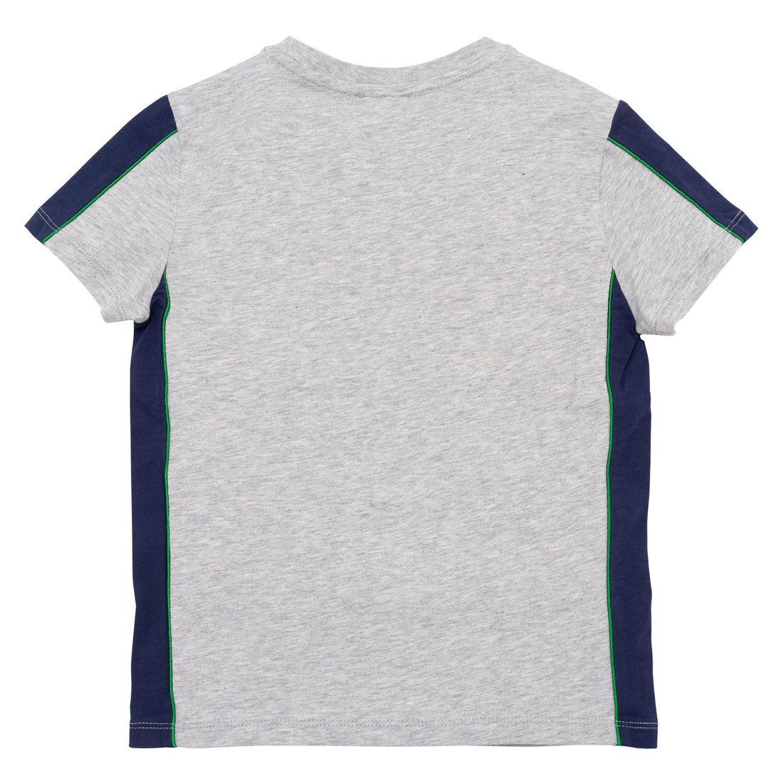 Kenzo Grey Colorblock Criss Cross Logo Tee