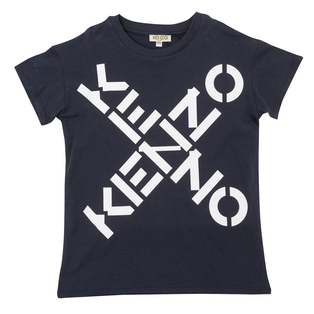 Kenzo Black Criss Cross Logo Tee