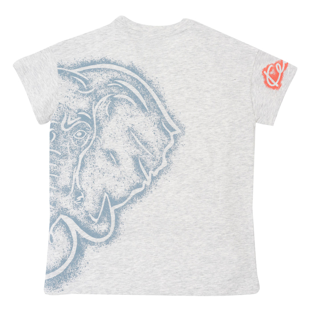 Kenzo Grey Elephant Logo Tee