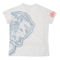 Kenzo Grey Elephant Logo Tee