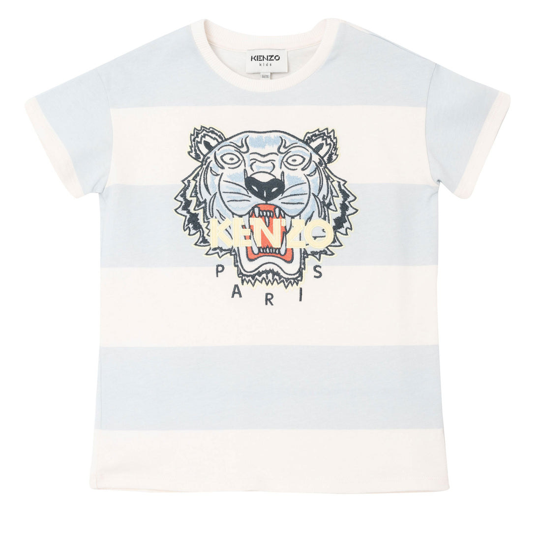Kenzo Pale Blue Stripe Tiger Tee