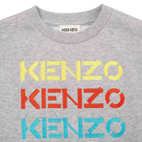 Kenzo Grey Marl Multi Logo Sweatshirt