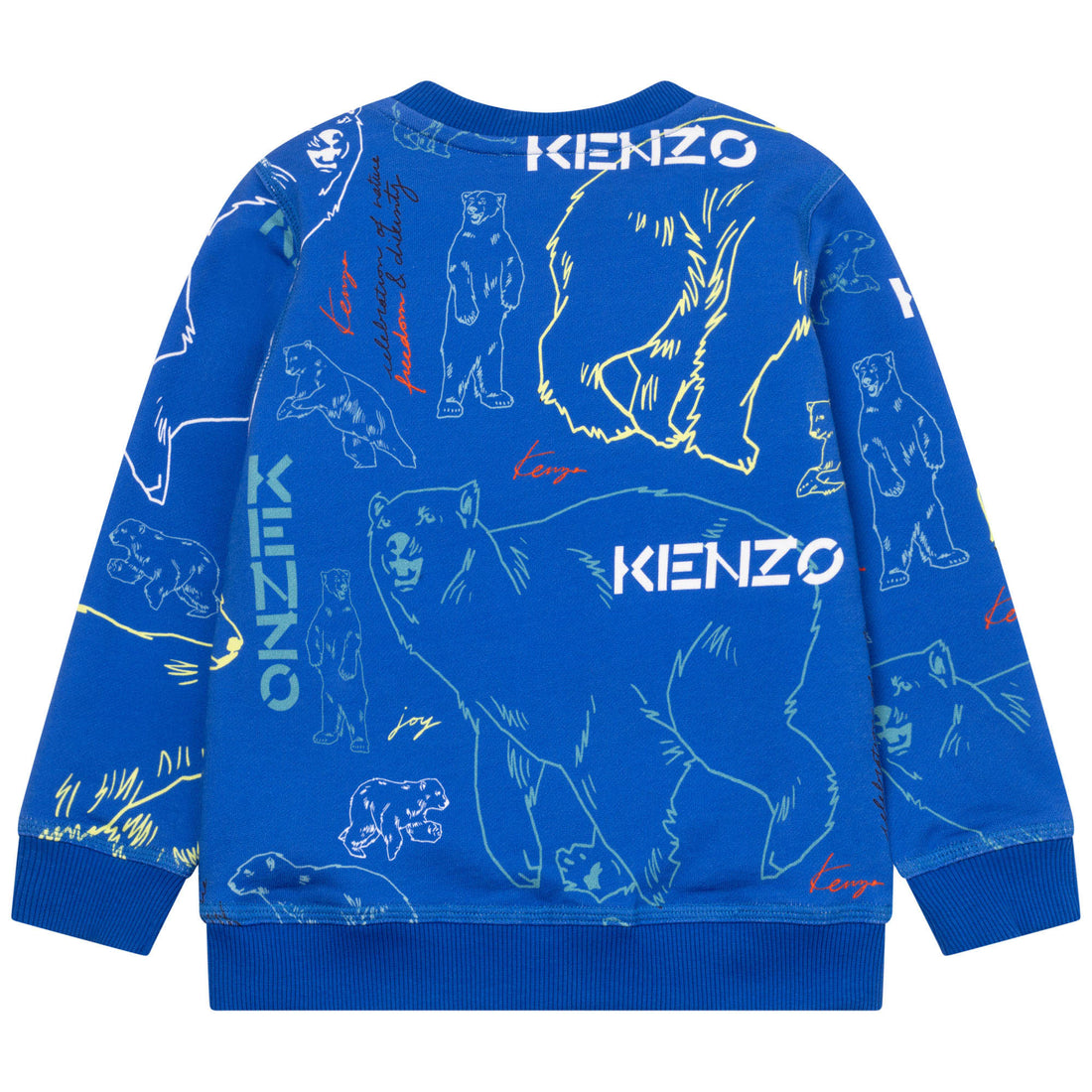 Kenzo Blue Animals Allover Sweatshirt