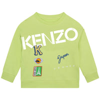 Kenzo Lime Journey Multi-Iconic Sweatshirt
