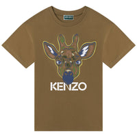 Kenzo Green Giraffe Tshirt