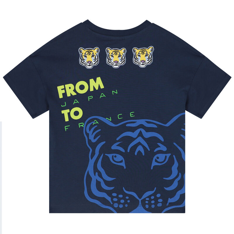 Kenzo Navy Journey Print T-Shirt