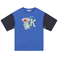 Kenzo Electric Blue Journey Print Jersey T-Shirt