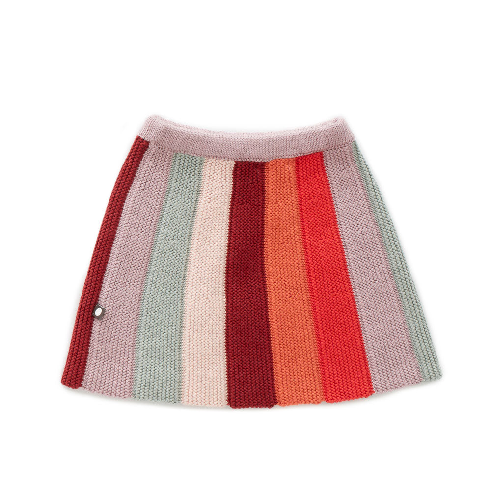 Oeuf Mauve Stripe Everyday Skirt