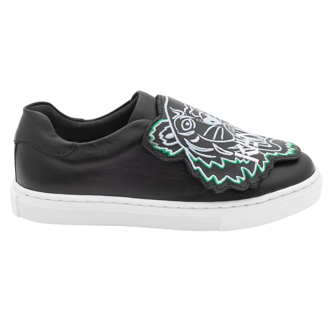 Kenzo Black Logo Slip On Sneakers
