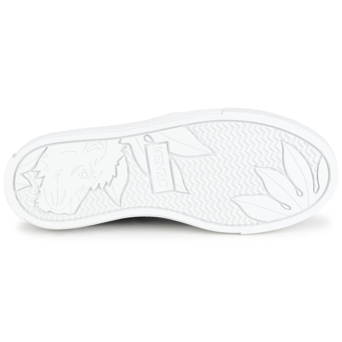 Kenzo Navy Cotton Canvas Sneakers