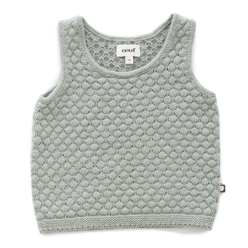 Oeuf Blue Haze Honeycomb Vest