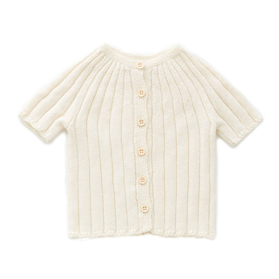 Oeuf White Everyday Cardigan