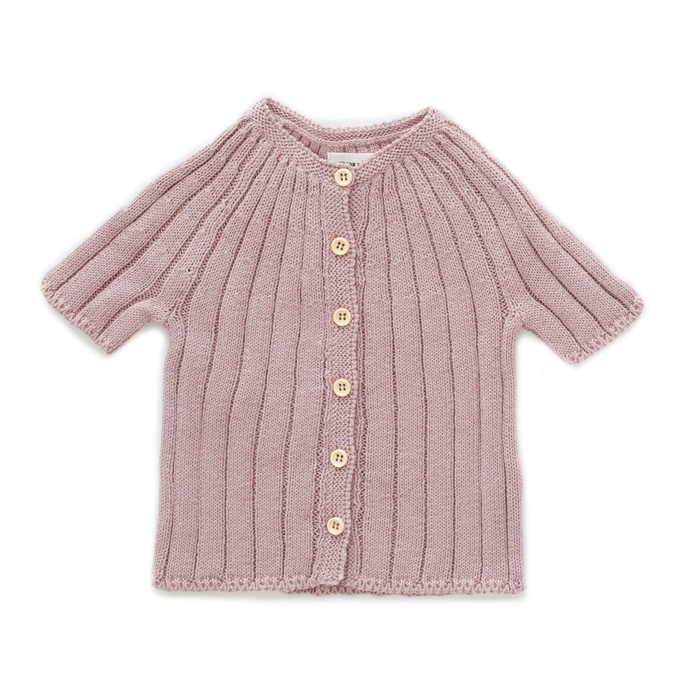 Oeuf Mauve Everyday Cardigan