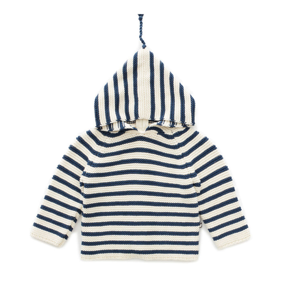 Oeuf Dark Slate/White Single Layer Hoodie