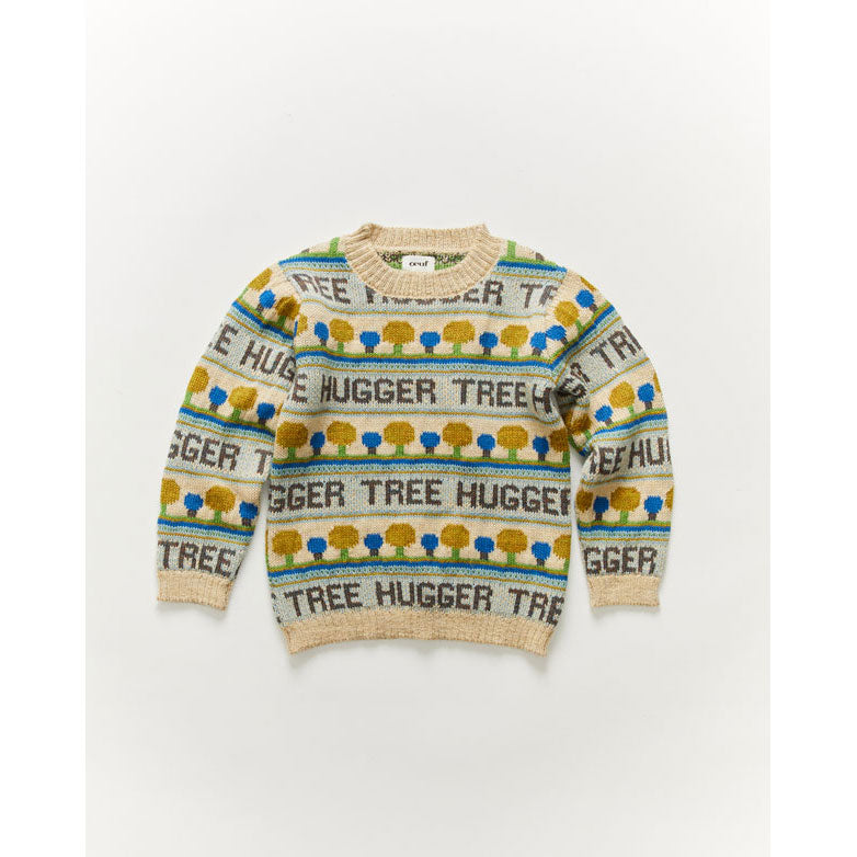 Oeuf Sweater-Tree Hugger/Bright Beige