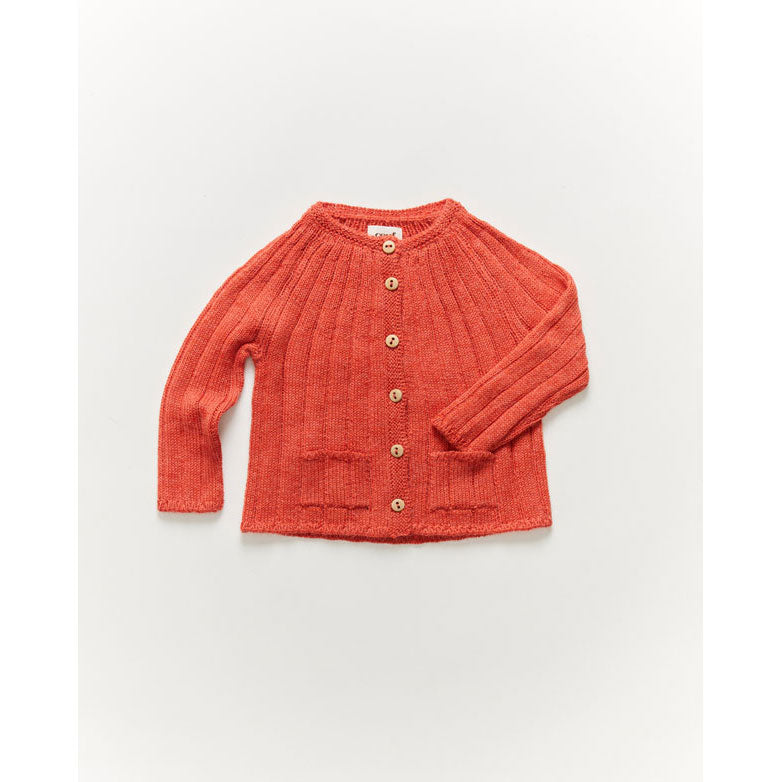 Oeuf Everyday Cardi-Hibiscus