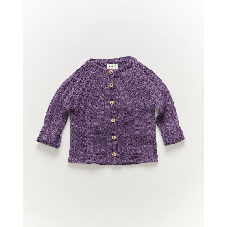 Oeuf Everyday Cardi-Amethyst
