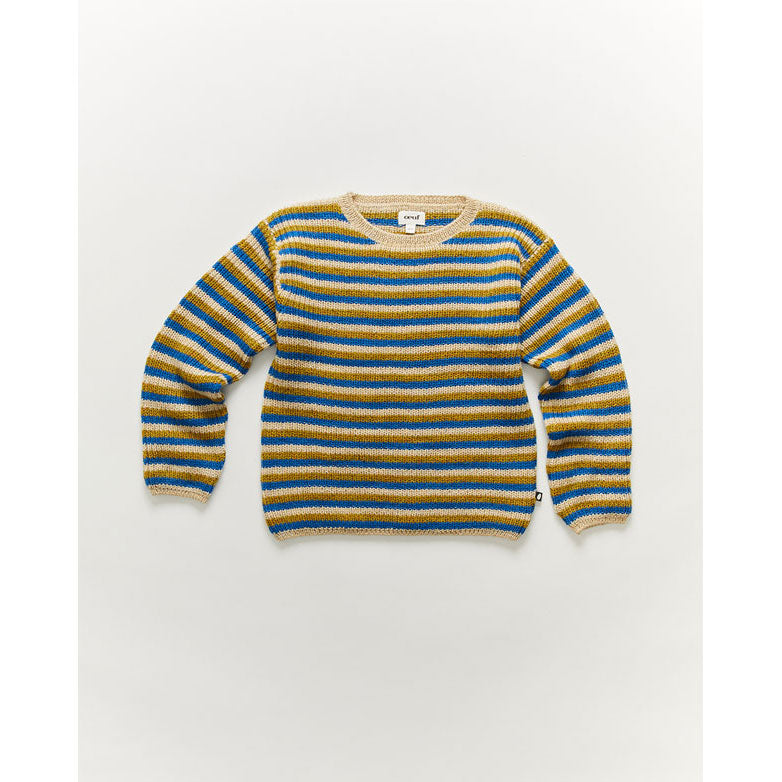 Oeuf Striped Knit Tee-Artichoke