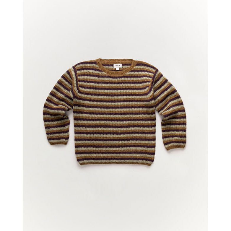 Oeuf Striped Knit Tee-Acorn