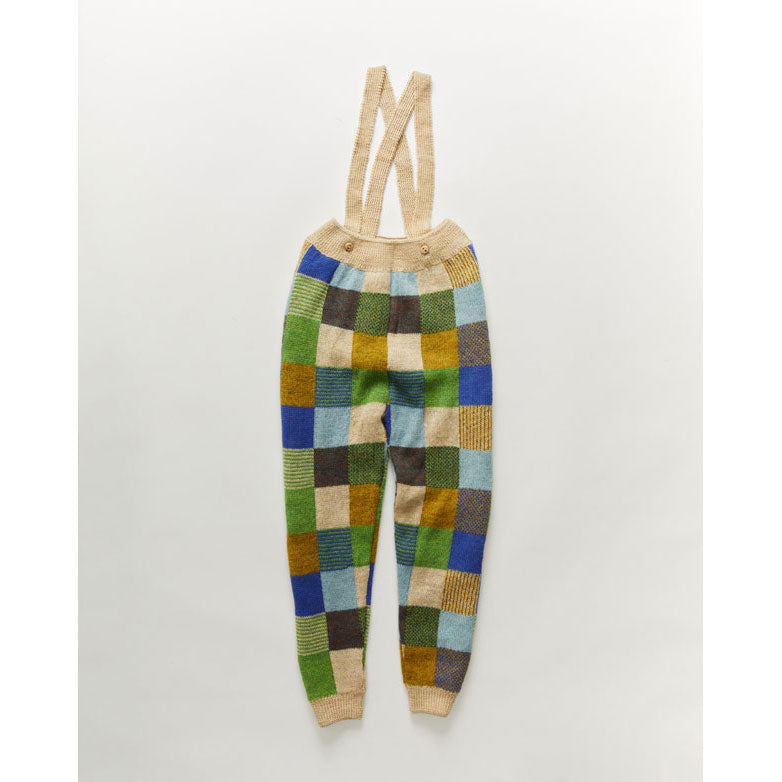 Oeuf Patchwork Suspender Pants-Bright Beige