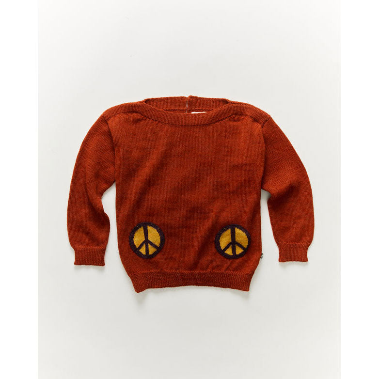 Oeuf Peace Pocket Sweater-Sequoia