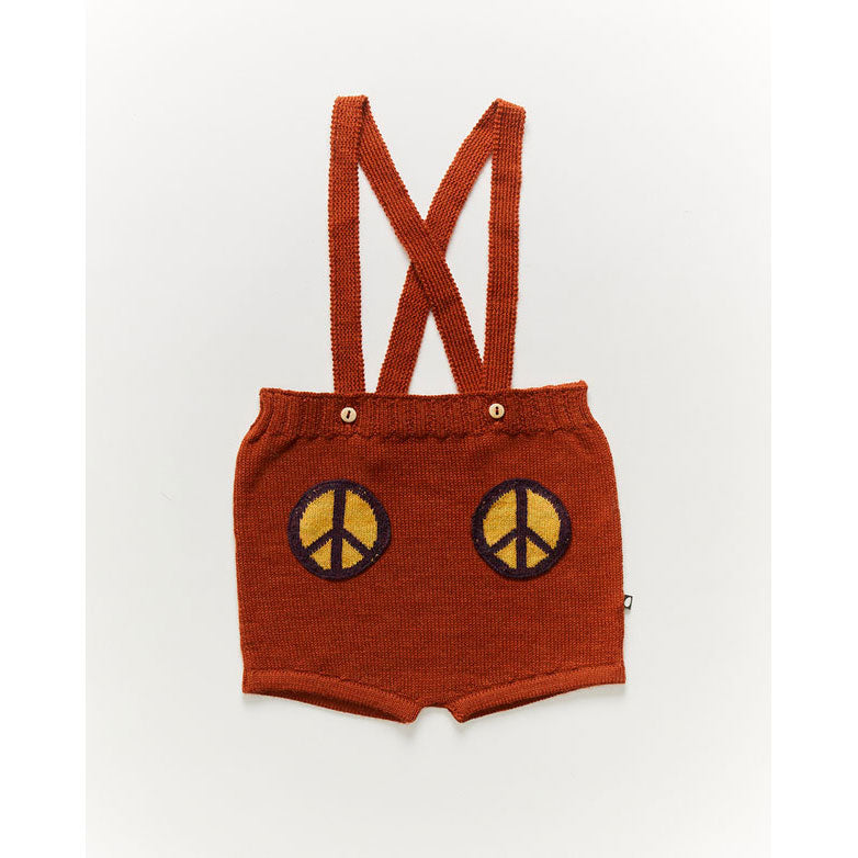 Oeuf Pocket Suspender Shorts-Peace/Sequoia