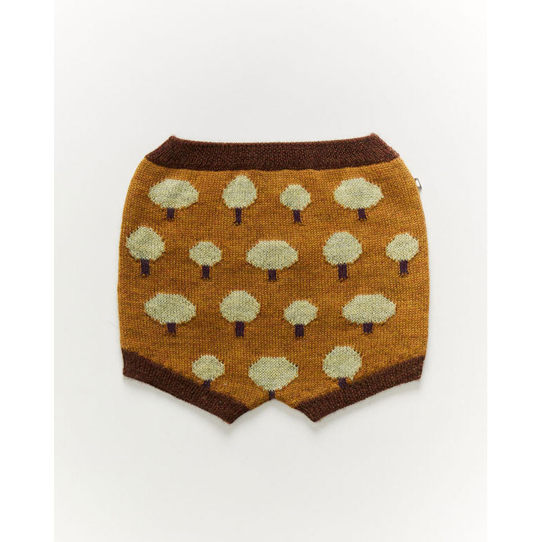 Oeuf Shorts-Tree Motif/Acorn