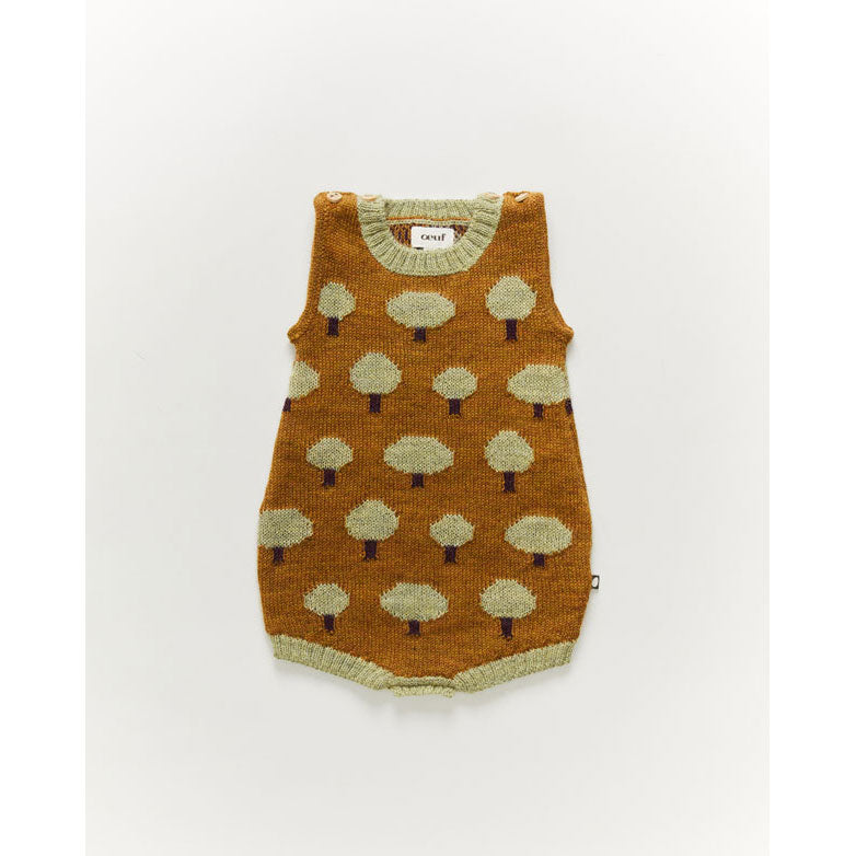 Oeuf Romper-Tree Motif/Acorn