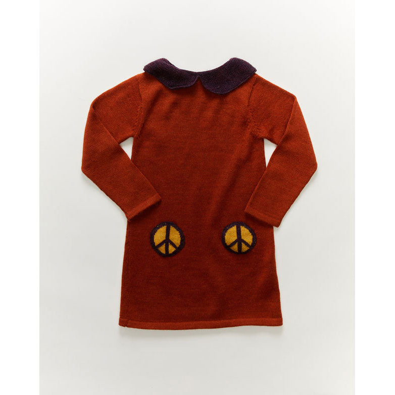 Oeuf Peace Pocket Dress-Sequoia