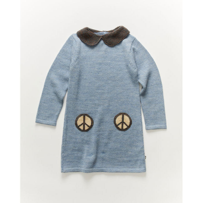 Oeuf Peace Pocket Dress-Mist