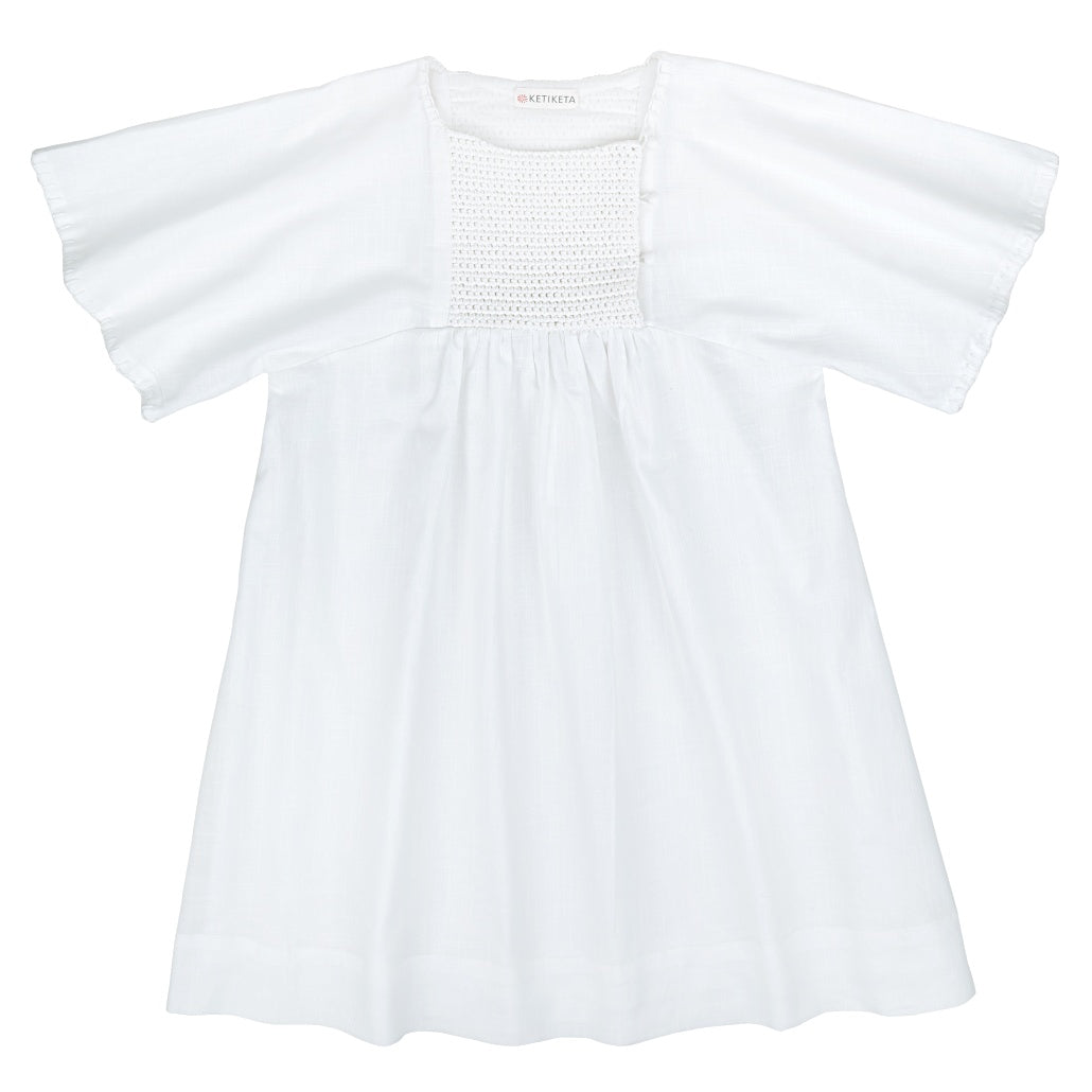 Keti Keta White Stitched Noor Dress