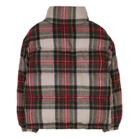Finger in the Nose Kishi Wood Cream Checkers Padded Jacket