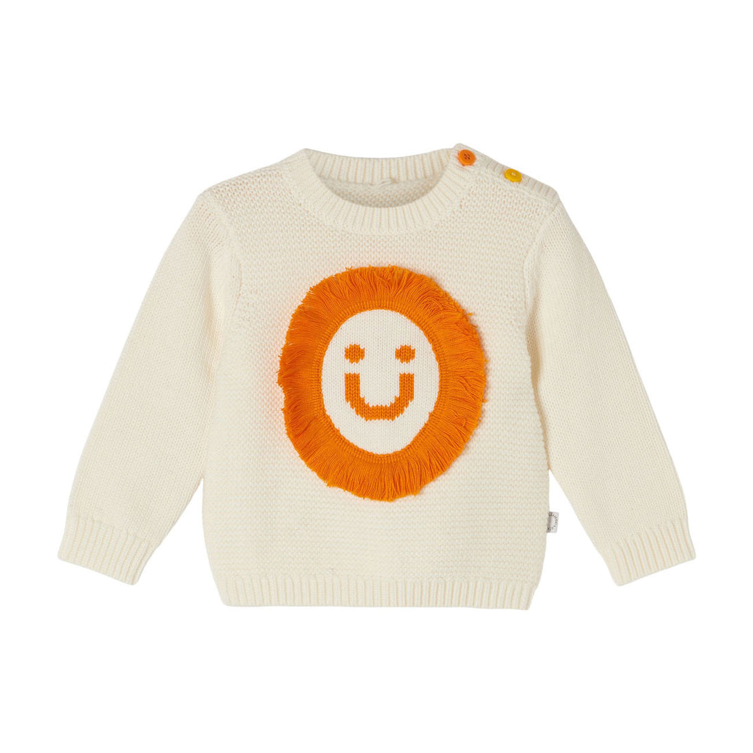 Stella McCartney Sun Smile Intarsia Knit Baby Sweater