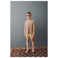 Caramel Buttercup Geo Print Kohlrabi Swim