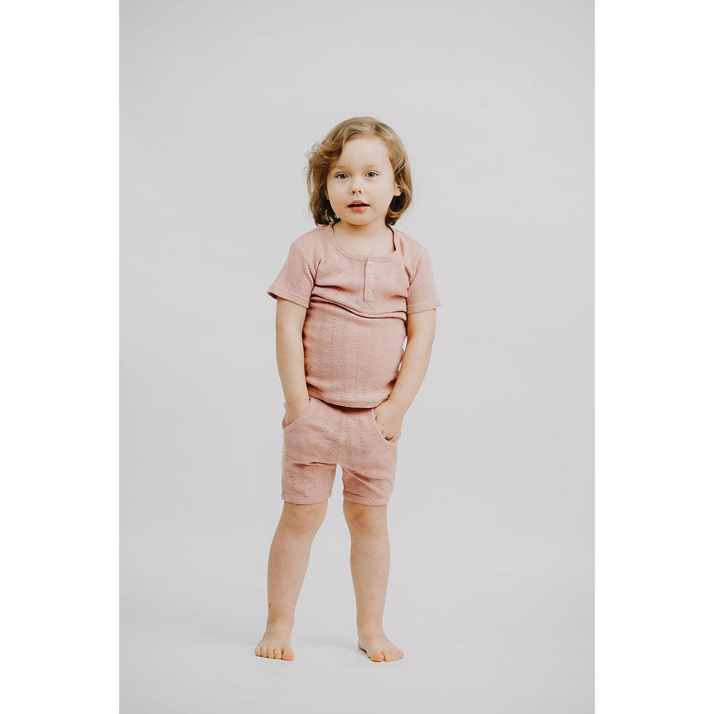 Lovedbaby Mauve Pointelle Shorts